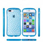Wholesale iPhone 8 Plus / 7 Plus Air Cushioned Grip Crystal Case (Red Blue)